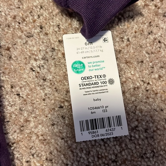 Carter’s Zip-Up Hooded Fleece Jumpsuit - Picture 5 of 5
